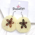 Sand Dollar Acrylics -Summer Earrings